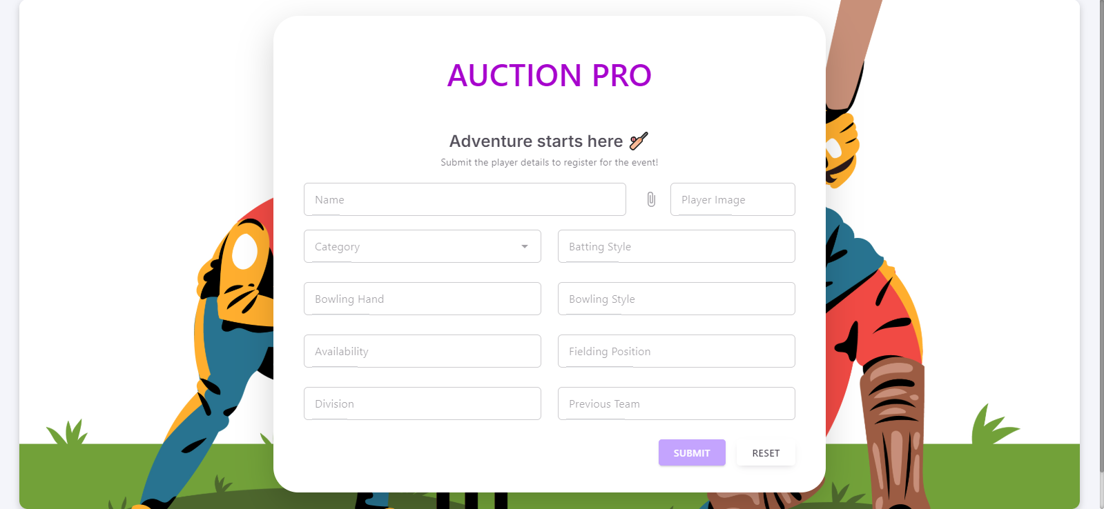 Cricket Auction System